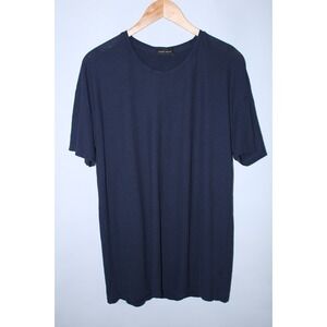 Roberto Collina Men's Size 50 Navy Blue Lightweight Short Sleeve T-Shirt